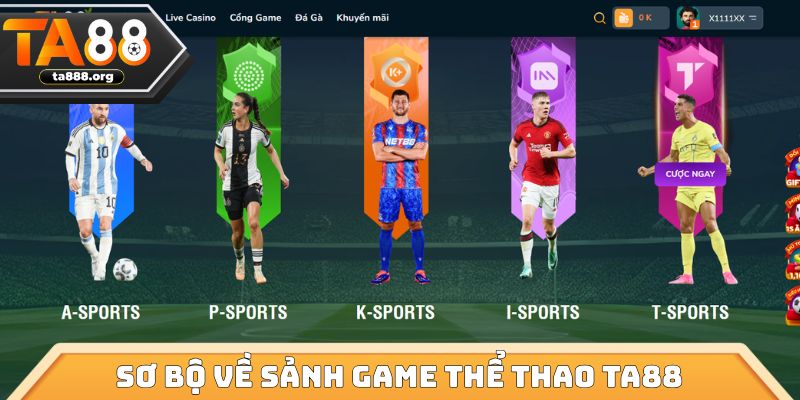 Sơ bộ về sảnh Game thể thao TA88