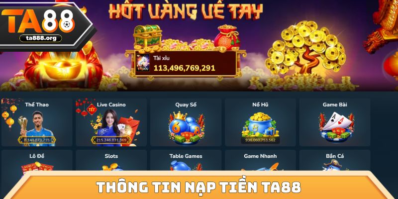 Thông tin nạp tiền ta88